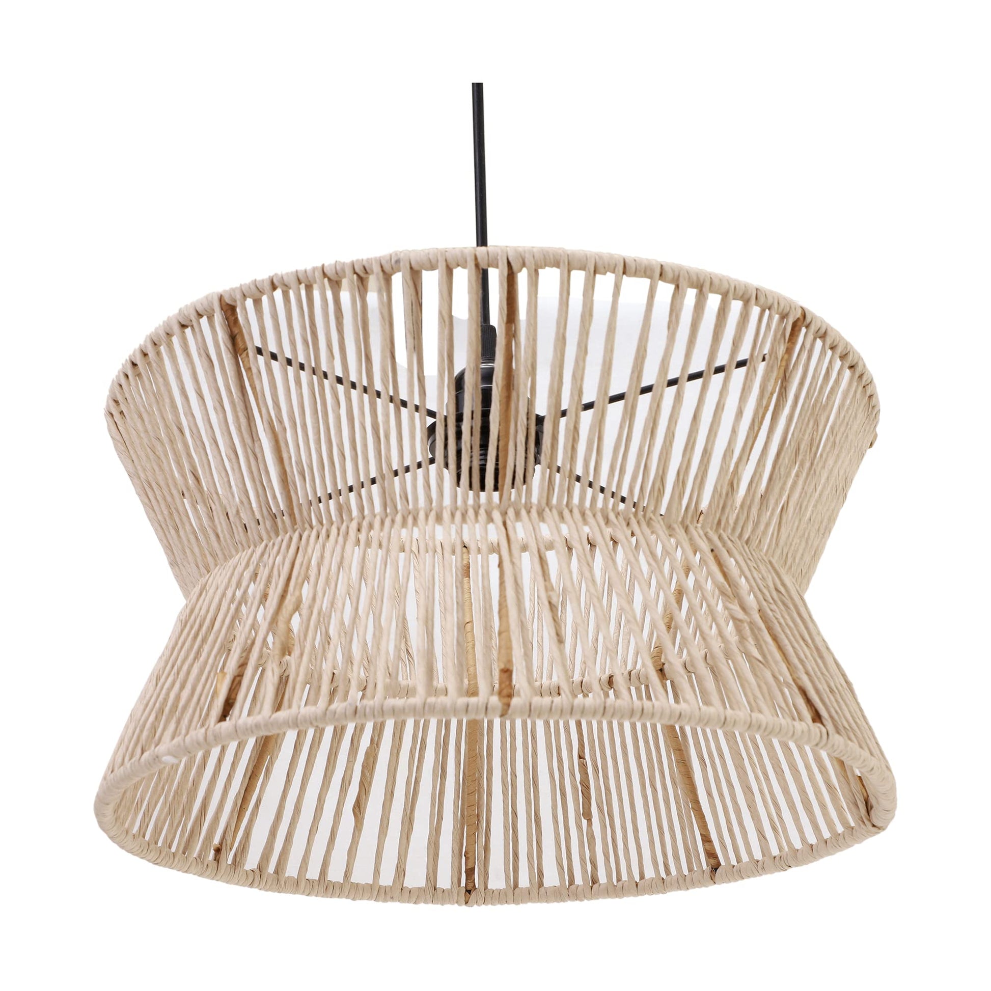 Rattan Seagrass Paper Raffia Kauna Grass Wicker Lamp Ceiling lamp -Amani - Akway Lighting > Pendant Lights (Image 6)