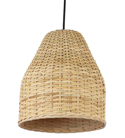 AKWAY Bamboo Hanging Light for Living Room Cane Pendant Light Rattan lamp for Hanging Bamboo Ceiling lamp for Home Decoration (8"x 8")(Set of 2) - Akway