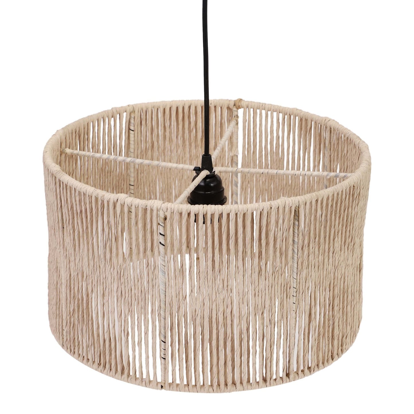 Rattan Seagrass Paper Raffia Kauna Grass Wicker Lamp Pendant Light-Allure - Akway Home > Pendant Lights (Image 5)