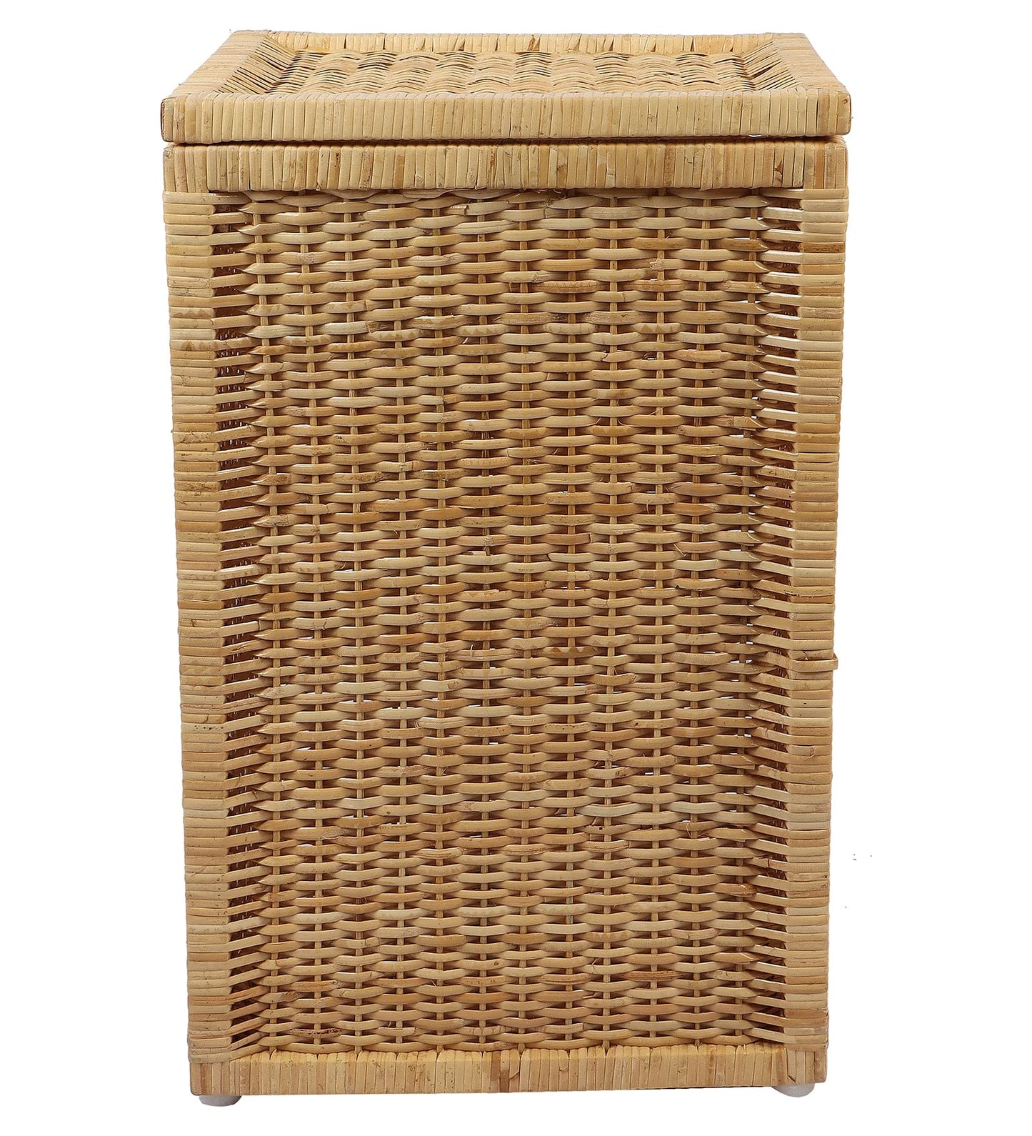 AKWAY wicker water hyacinth kauna grass bamboo cane Storage Basket with Lids | laundry hampers for bathroom wicker laundry ba