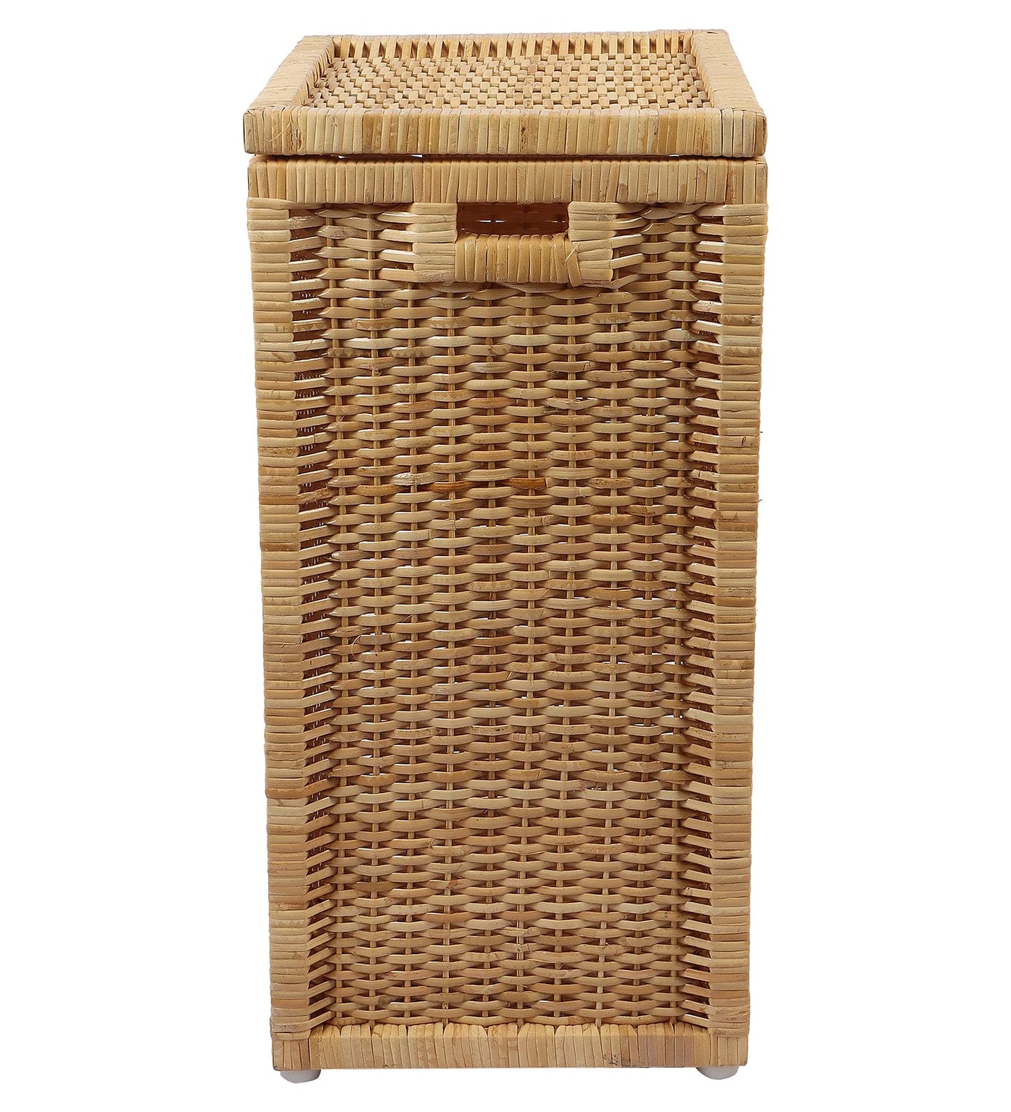 AKWAY wicker water hyacinth kauna grass bamboo cane Storage Basket with Lids | laundry hampers for bathroom wicker laundry ba