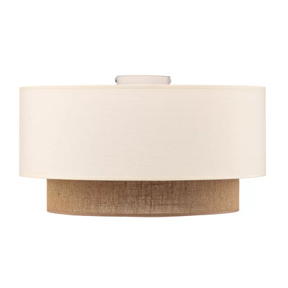 Jute Light for Living Room | Jute Ceiling light | Handmade Jute Lamp - Kala