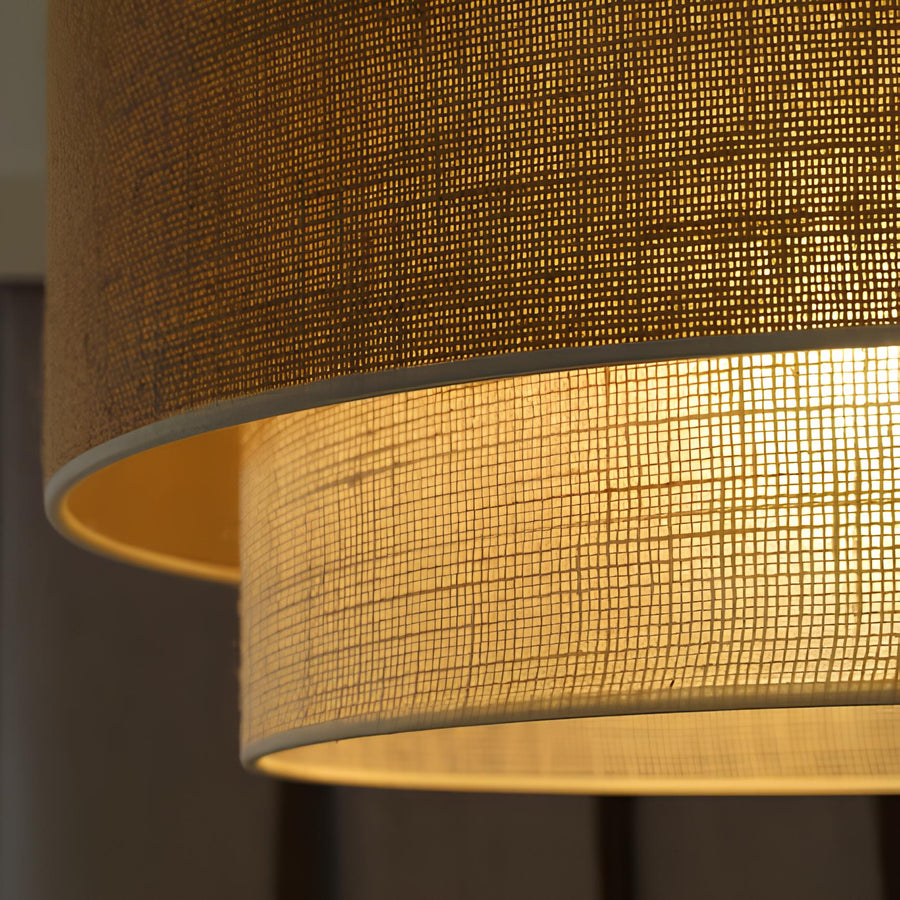 Ceiling Flush Mount Lamp for Living Room | Jute Pendant light | Jute ceiling light - Rushka - Akway Uncategorized (Image 2)
