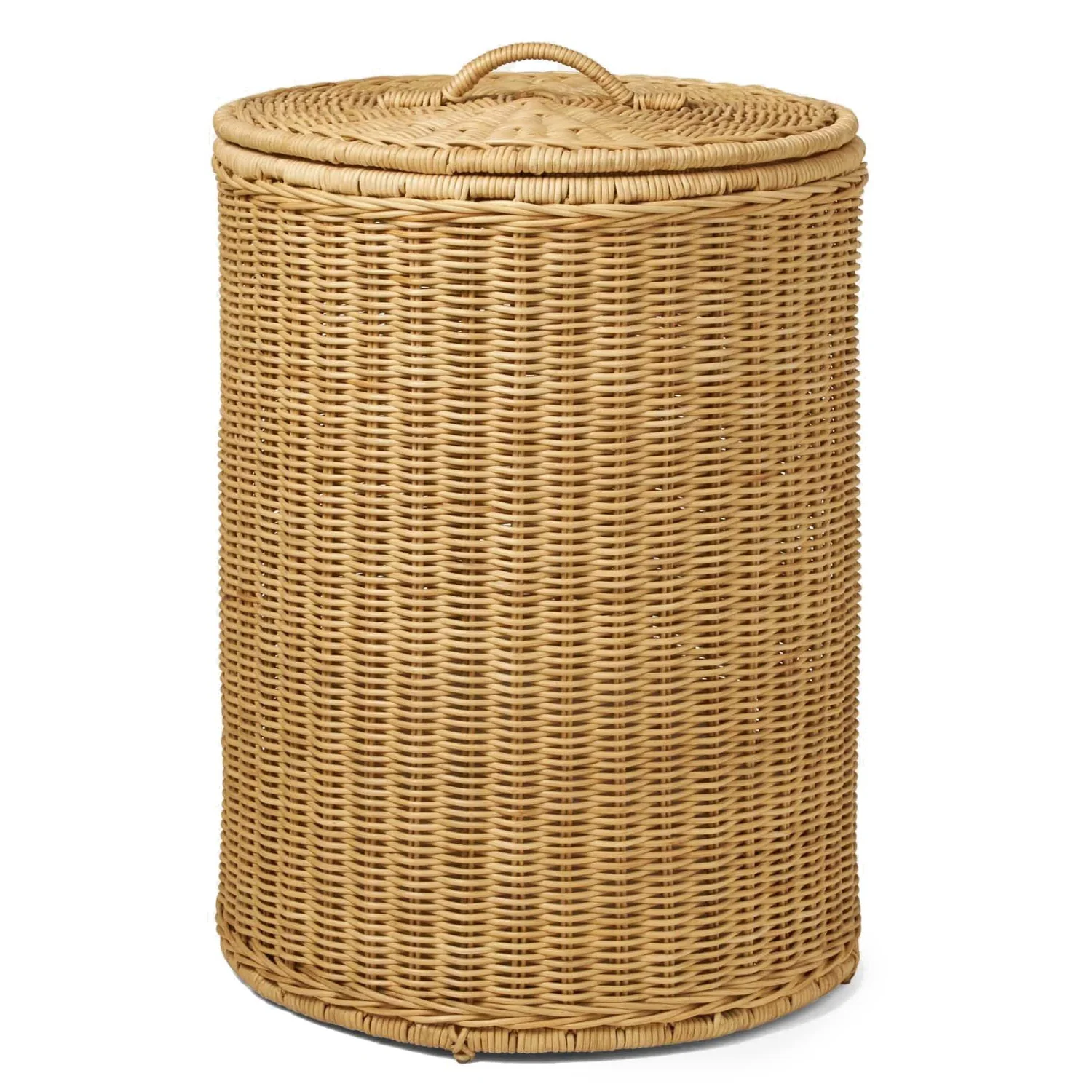Rattan Laundry Basket | wicker basket with lid | Bamboo toy Storage basket - Dasya - Akway Uncategorized (Image 2)