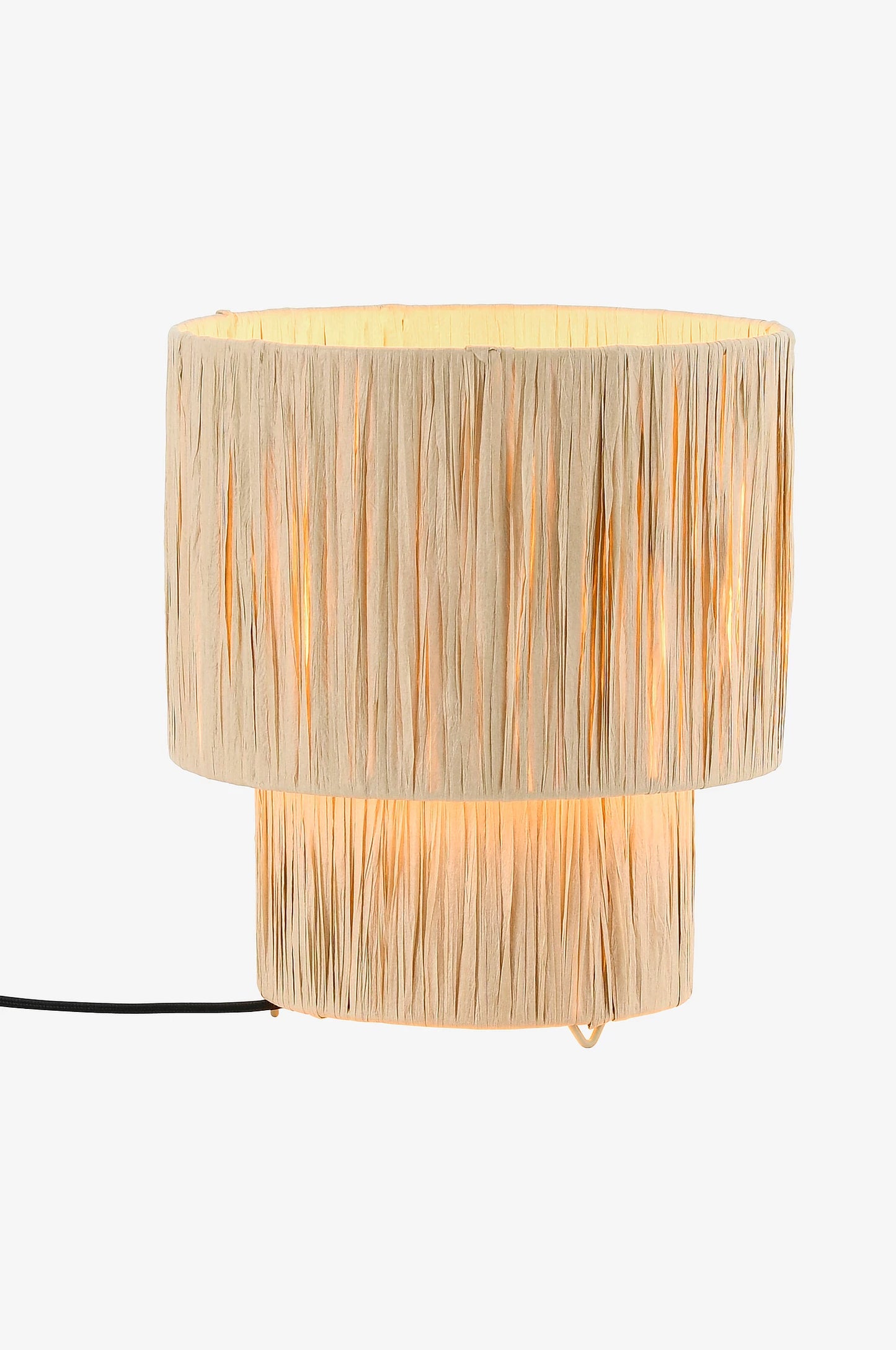 Rattan Table lamp for Living room | Bamboo Bedside table lamp | Cane Table lamp -Tanya - Akway