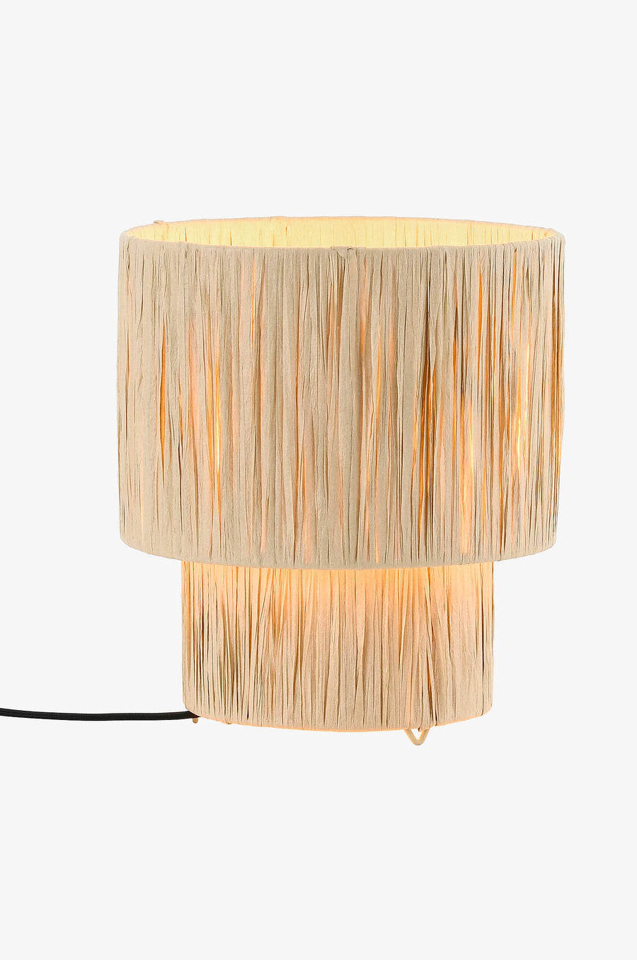 Rattan Table lamp for Living room | Bamboo Bedside table lamp | Cane Table lamp -Tanya by Akway