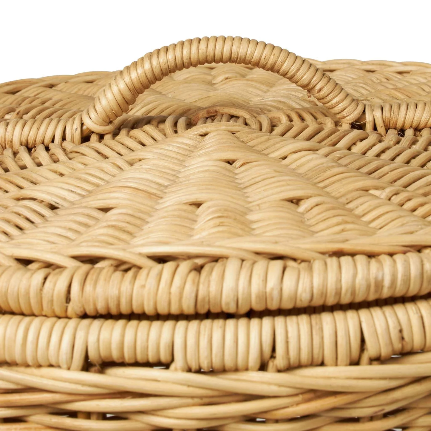 Rattan Laundry Basket | wicker basket with lid | Bamboo toy Storage basket - Dasya - Akway