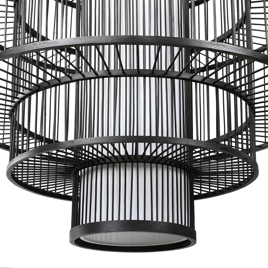 Bamboo Pendant Light for Living Room - Mahika by Akway