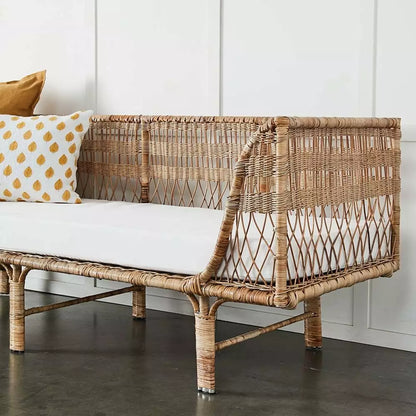 Cane Outdoor Sofa | Cane garden sofa - Shrishti - Akway