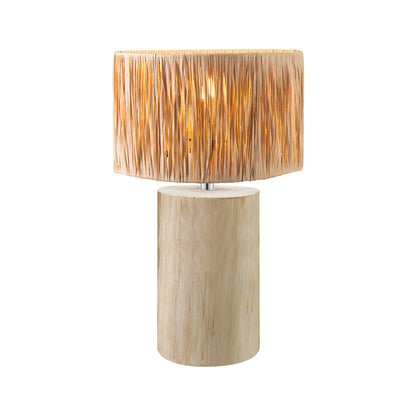 Rattan Table lamp for Living room | Bamboo Bedside table lamp | Cane Table lamp - Larisa - Akway