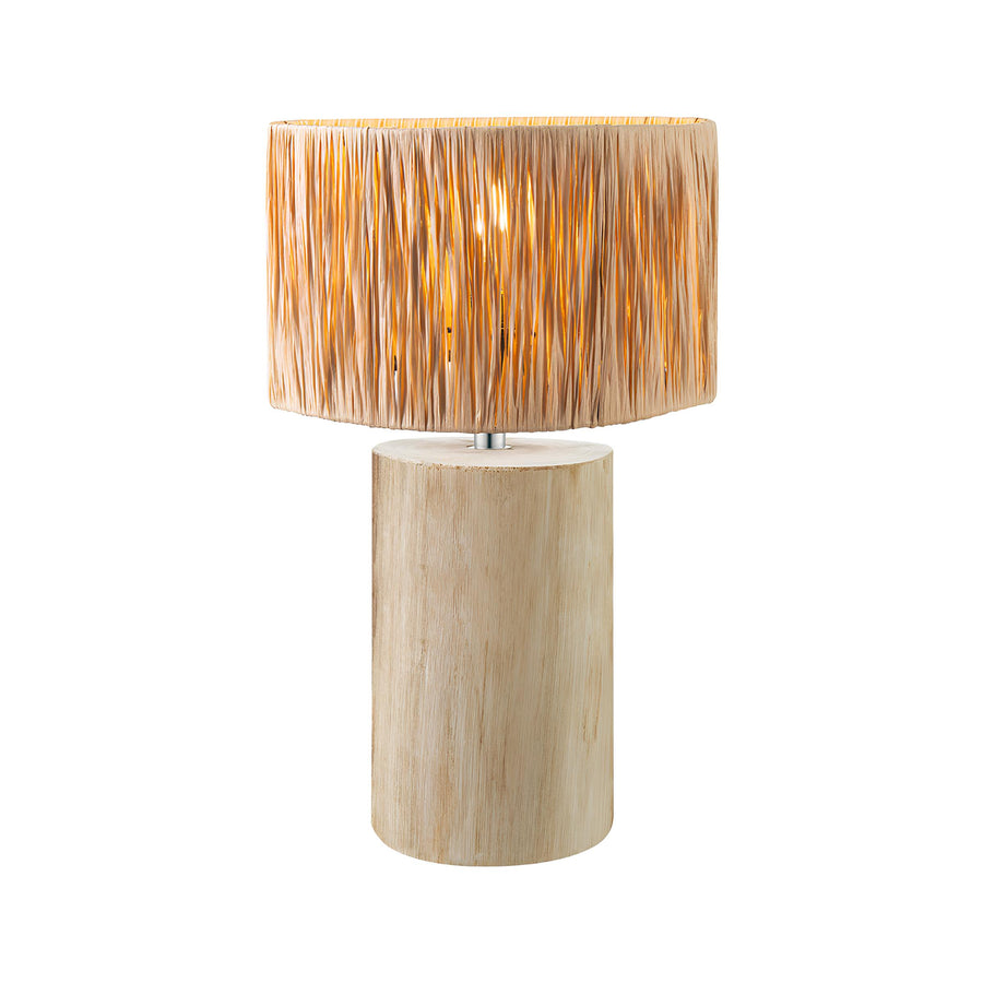 Rattan Table lamp for Living room | Bamboo Bedside table lamp | Cane Table lamp - Larisa by Akway