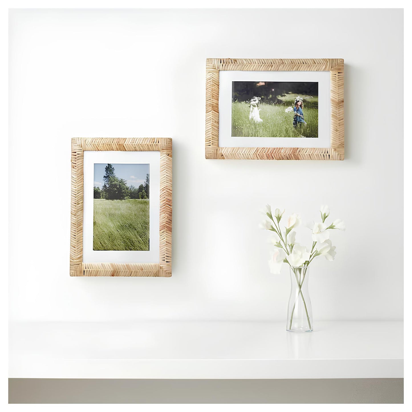 Rattan Photo Frame | Cane Photo Frame | Bamboo Photo Frame - Kimaya - Akway