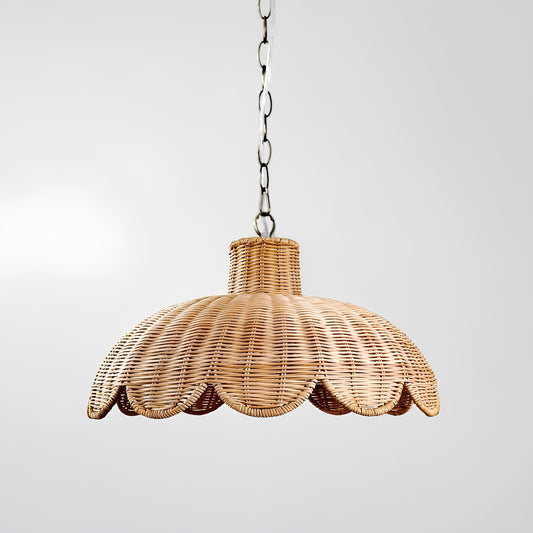 Rattan Hanging lamp for Living Room | Cane Pendant light | Wicker ceiling light - Casata