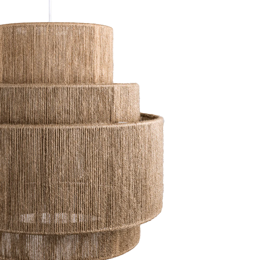 Bamboo Hanging lamp for Living Room | Rattan Pendant light | Cane ceiling light - Eenakshi - Akway