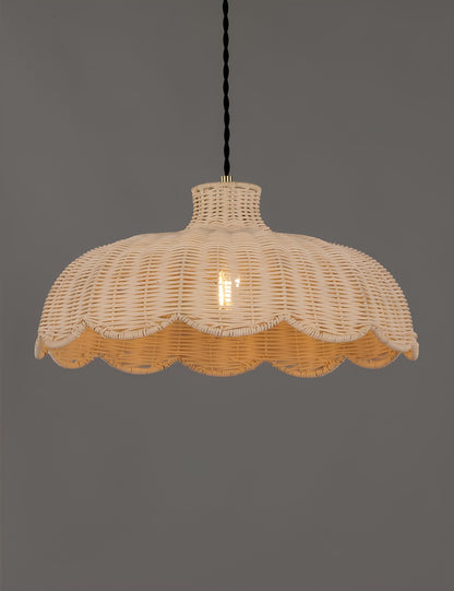 Rattan Hanging lamp for Living Room | Cane Pendant light | Wicker ceiling light - Casata