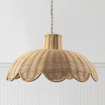 Rattan Hanging lamp for Living Room | Cane Pendant light | Wicker ceiling light - Casata