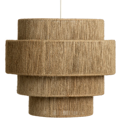 Jute Chandelier for Staircase | Natural Hanging Light - Lasya