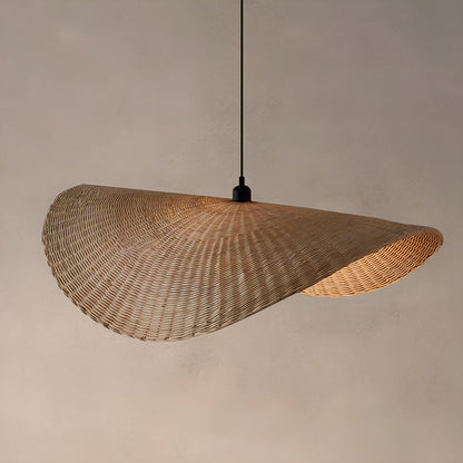 Bamboo Hanging lamp for Living Room | Rattan Pendant light | Cane ceiling light - Shanaya - Akway