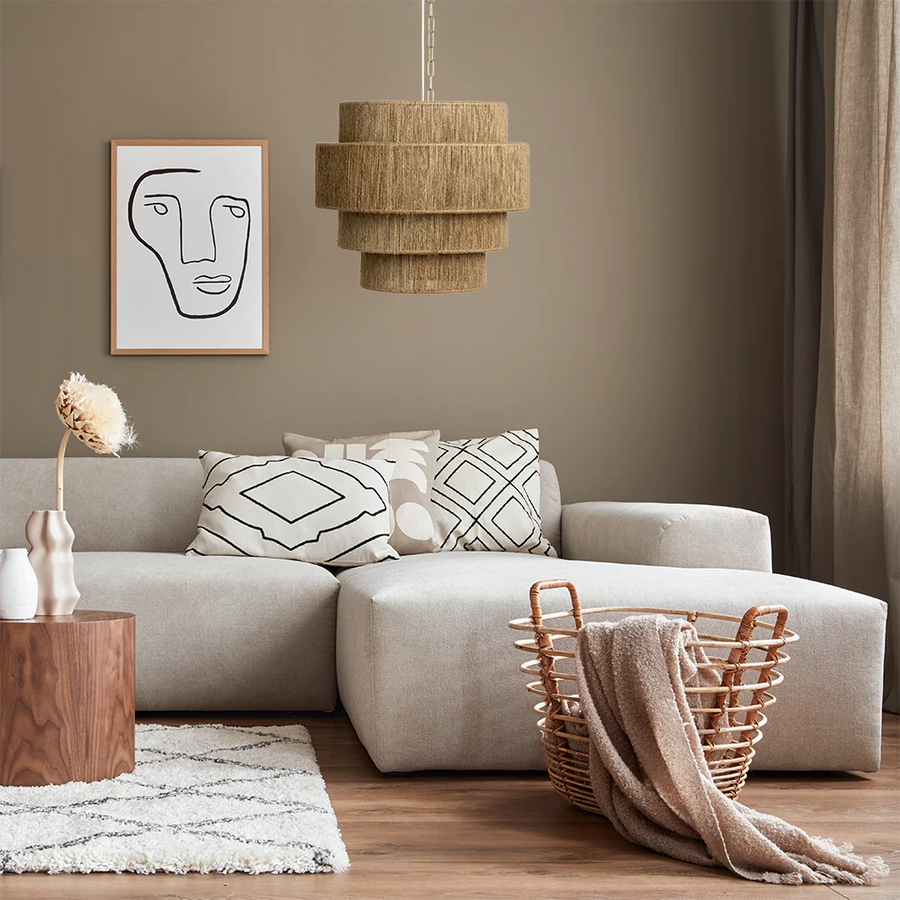 Jute Chandelier for Staircase - Lasya by Akway