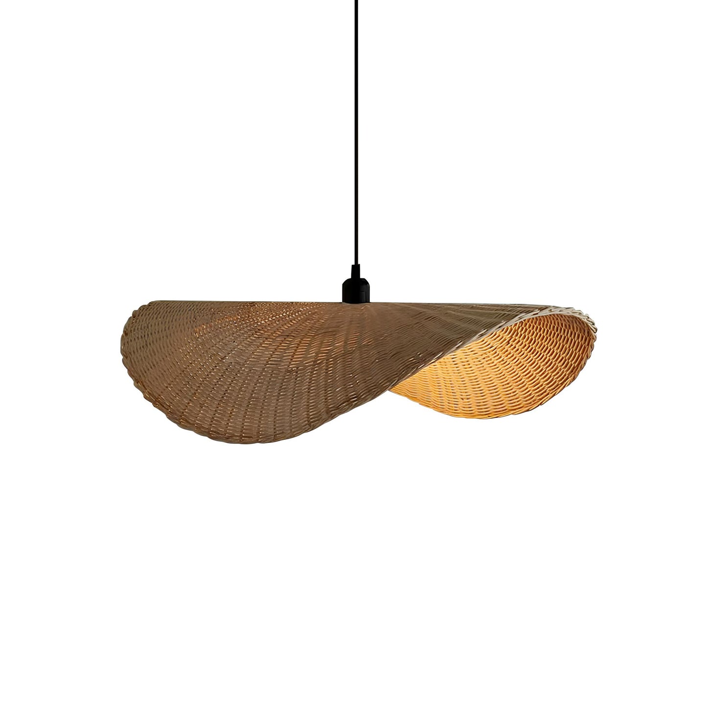 Bamboo Hanging lamp for Living Room | Rattan Pendant light | Cane ceiling light - Shanaya - Akway