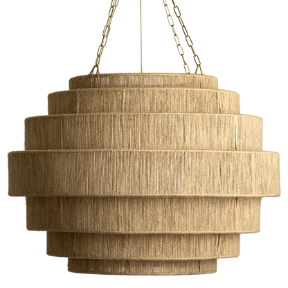 Bamboo Hanging lamp for Living Room | Rattan Pendant light | Cane ceiling light - Urvi - Akway