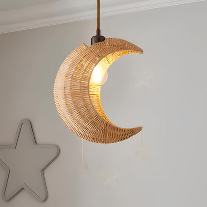 Rattan Hanging lamp for Living Room | Cane Pendant light | Wicker ceiling light - Suyash - Akway Uncategorized (Image 2)