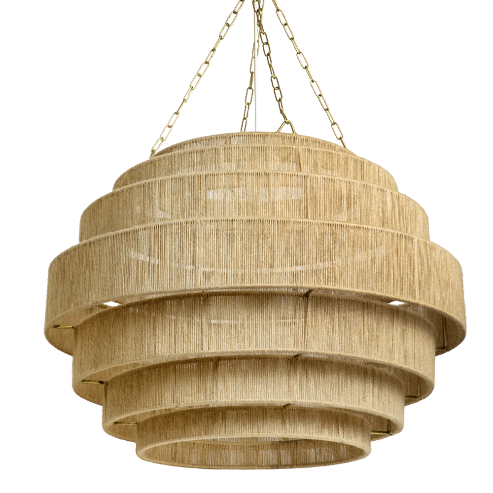 Bamboo Hanging lamp for Living Room | Rattan Pendant light | Cane ceiling light - Urvi - Akway