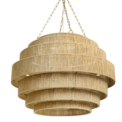 Bamboo Hanging lamp for Living Room | Rattan Pendant light | Cane ceiling light - Urvi - Akway