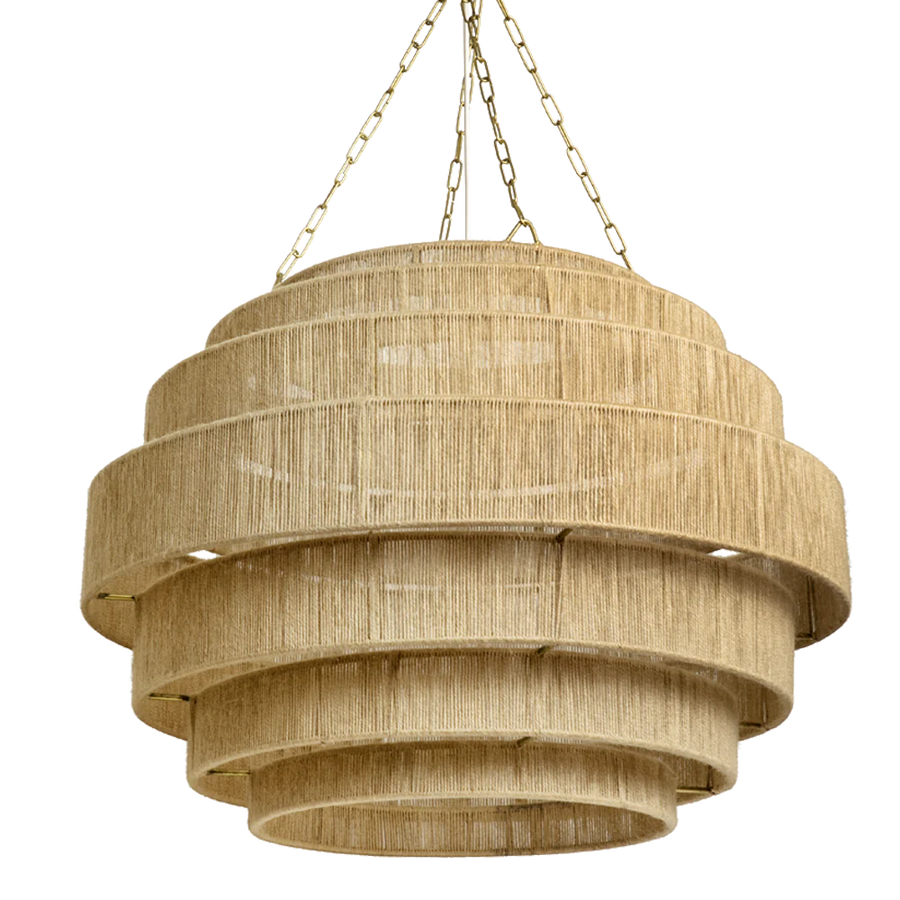 Bamboo Pendant Light for Living Room 30 Inch - Urvi by Akway