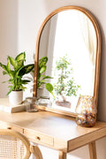 Rattan Wall Mirror for Bedroom - Shanaya