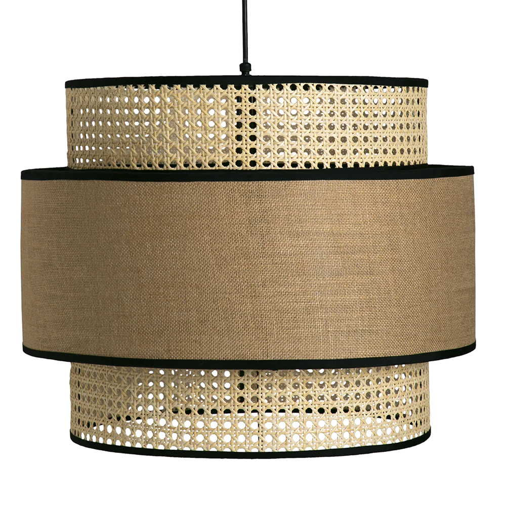 Bamboo Hanging lamp for Living Room | Rattan Pendant light | Cane ceiling light - Adhrit - Akway