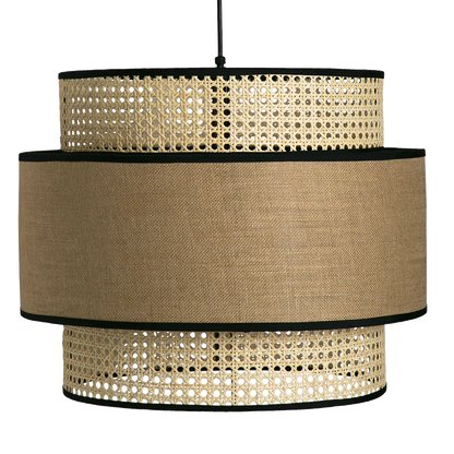 Bamboo Hanging lamp for Living Room | Rattan Pendant light | Cane ceiling light - Adhrit - Akway