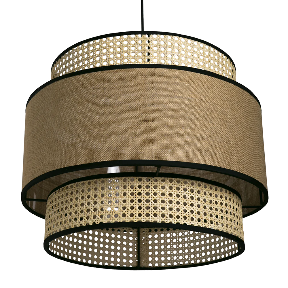 Bamboo Hanging lamp for Living Room | Rattan Pendant light | Cane ceiling light - Adhrit - Akway