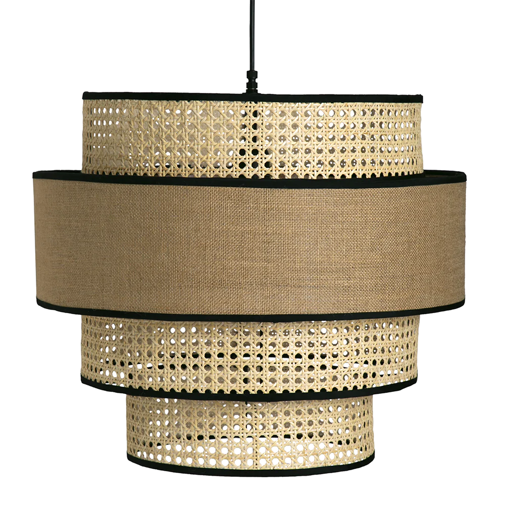 Bamboo Hanging lamp for Living Room | Rattan Pendant light | Cane ceiling light - Aryaman - Akway