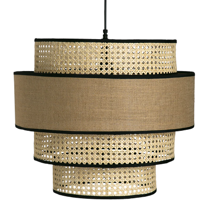 Bamboo Hanging lamp for Living Room | Rattan Pendant light | Cane ceiling light - Aryaman - Akway