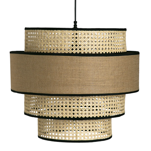 Bamboo Hanging Light for Living Room | Cane Pendant Lamp - Aryaman
