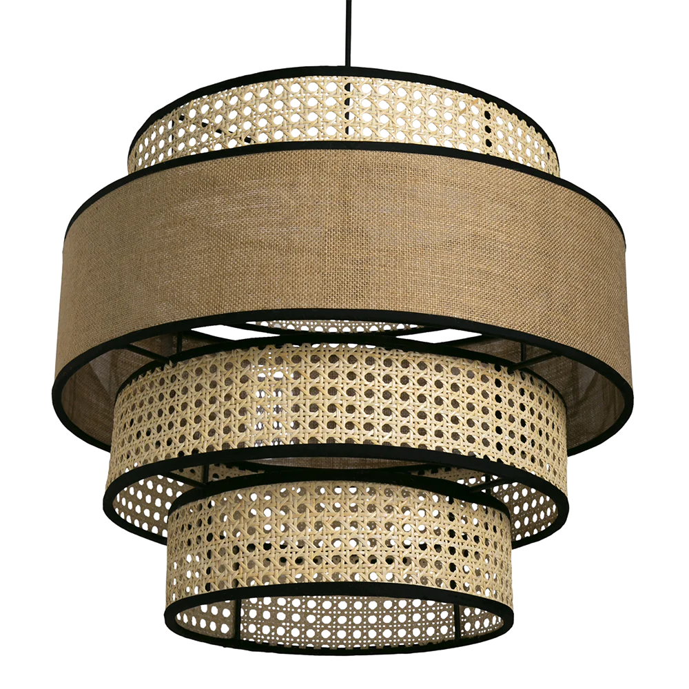 Bamboo Hanging lamp for Living Room | Rattan Pendant light | Cane ceiling light - Aryaman - Akway