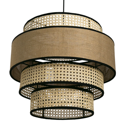 Bamboo Hanging lamp for Living Room | Rattan Pendant light | Cane ceiling light - Aryaman - Akway