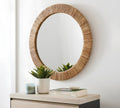 Rattan Wall Mirror for Living Room - Anandita