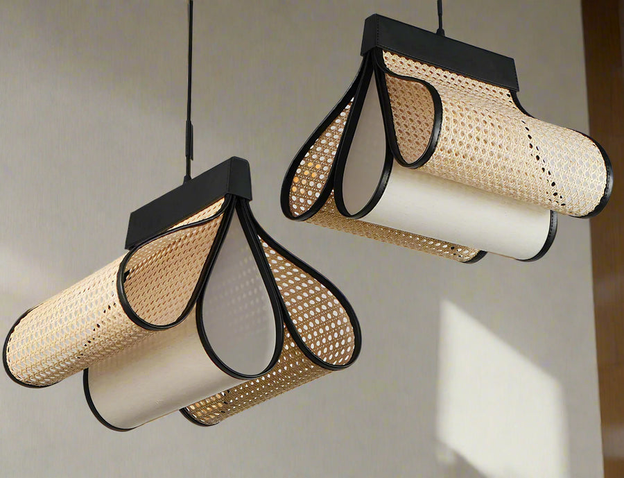 Rattan Pendant Light for Living Room | Hanging Lamp - pixie by Akway
