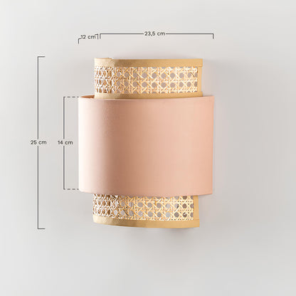 Bamboo Wall lamps For Living Room | Rattan Wall scones | Wicker Wall Lamps | Cane Wall Scones - Taara - Akway