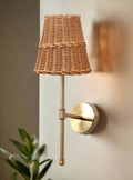 Cane Wall Lamp for Bathroom | Rattan Wall Sconce - Krisha