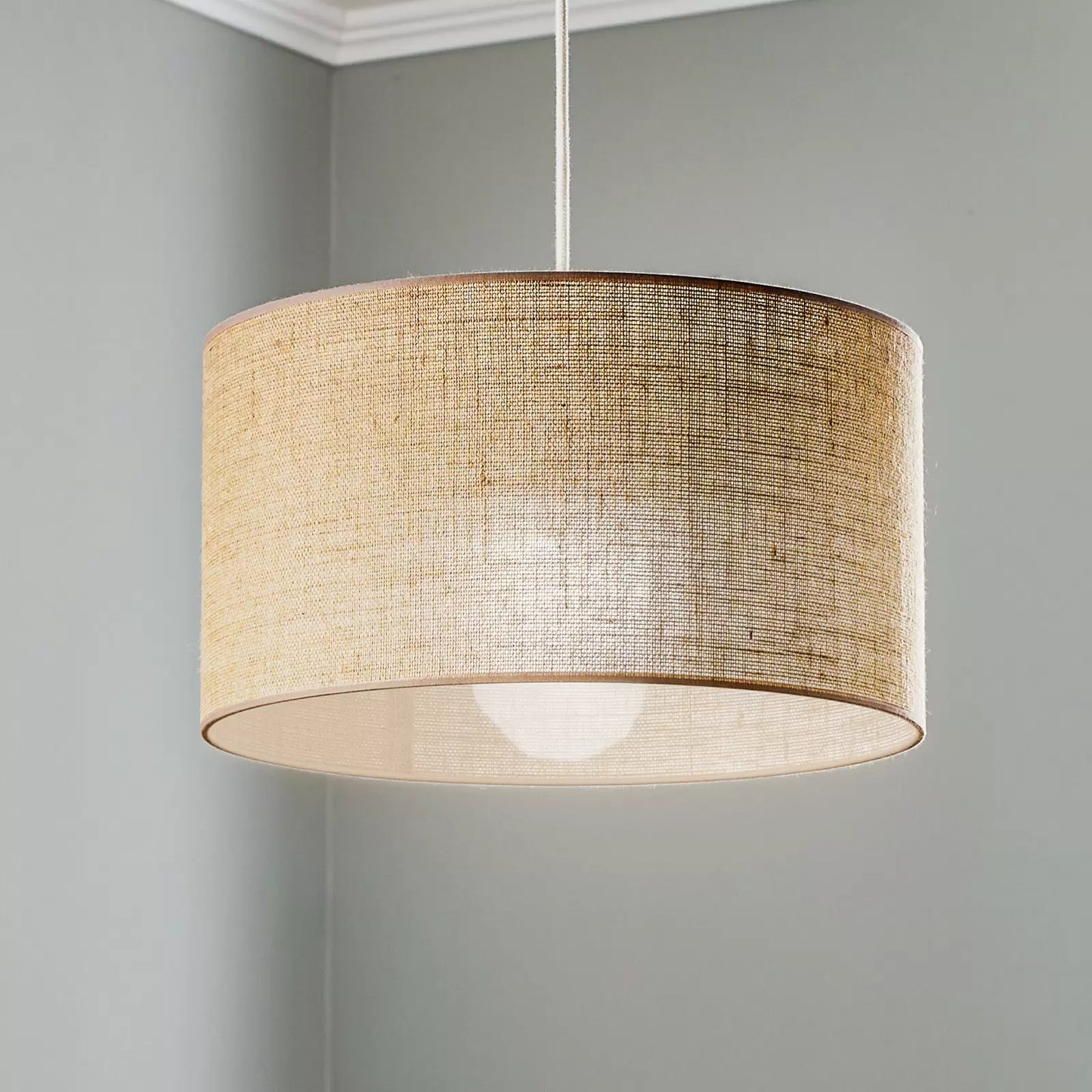 Jute Pendant Light for Living Room | Jute Hanging Lamp - Jasmit
