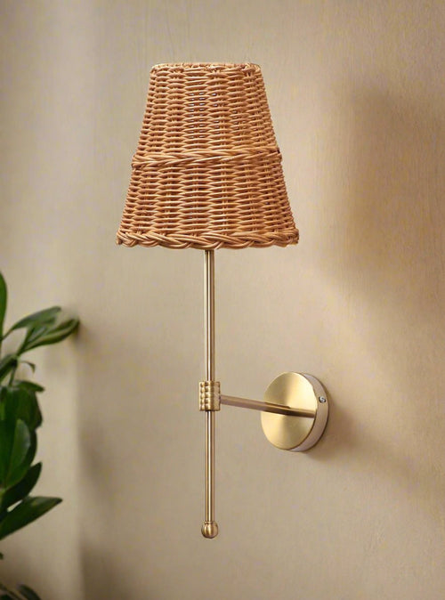 Rattan Wall Lamp for Living Room - Inaya