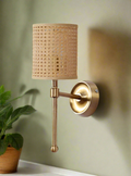 Wicker Wall Sconce for Bathroom | Cane Wall Lamp - Aradhana