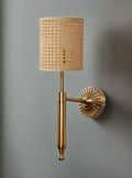 Rattan Wall Light for Hallway | Bamboo Wall Sconce - Daksha
