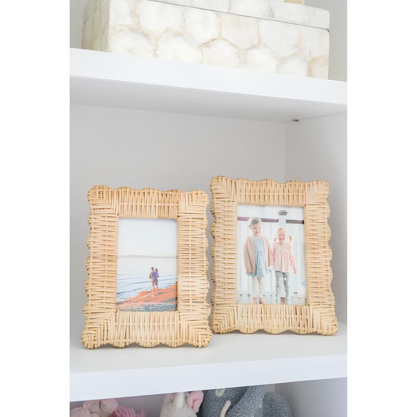 Rattan Photo Frame | Cane Photo Frame | Bamboo Photo Frame - Rebecca - Akway