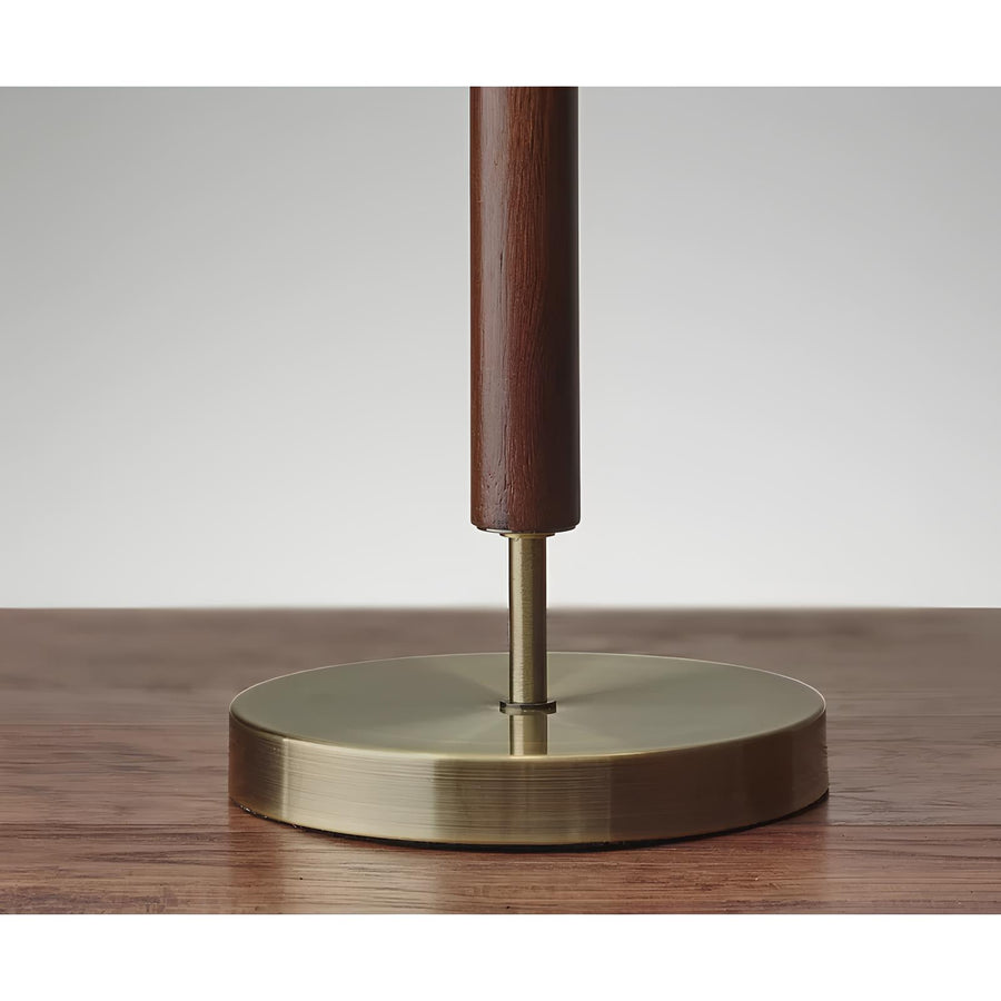 Rattan Table lamp for Living room | Bamboo Bedside table lamp | Cane Table lamp - Adah by Akway