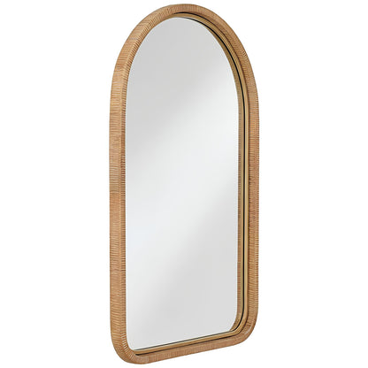 Bamboo Wall Mirror for living room | Cane Wall Mirror | Rattan Mirror - Ananya - Akway