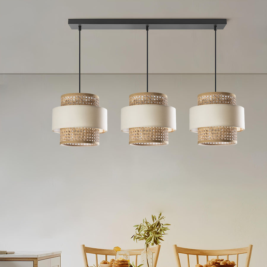 Rattan Pendant Light for Living Room - Dia by Akway
